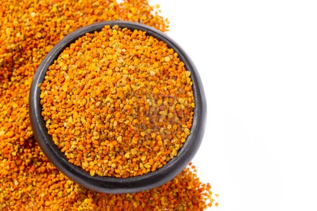 Photo for Bee Pollen Grains Natural And Healthy Food; Top View. - Royalty Free Image