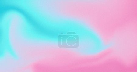 Foto de Fondo abstracto degradado granulado oscuro en tonos cian y rosa. Efecto de textura de ruido de luz de punto brillante. Fondo de pantalla y fondo. - Imagen libre de derechos