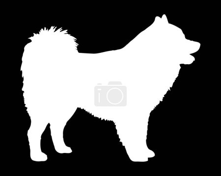 Illustration for Elo Dog Vector Silhouette - Royalty Free Image