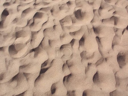 Foto de Close Up of Lots of Footprints in Sand Dunes. Foto de alta calidad - Imagen libre de derechos