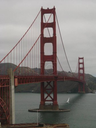 Photo for Moody Golden Gate Bridge on Overcast Day. High quality photo - Royalty Free Image