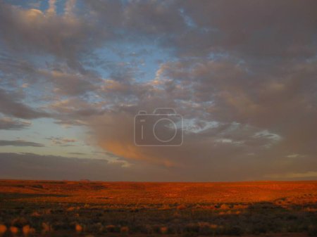 Photo for Breaking Clouds at Sunrise near Mexican Hat, Utah. High quality photo - Royalty Free Image