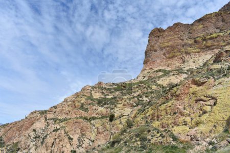 Photo for Spring in the Superstition Mountains, Cliff on Picketpost Mountain . High quality photo - Royalty Free Image
