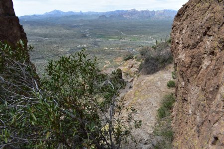 Foto de Senderismo a la cima de la montaña Picketpost en Arizona. Foto de alta calidad - Imagen libre de derechos