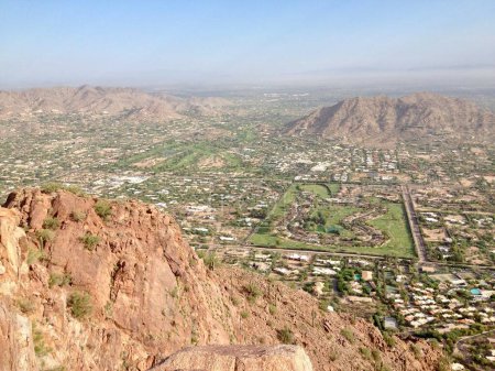 Photo for View from Camelback Mountain in Phoenix, Hiking Cholla Trail. High quality photo - Royalty Free Image