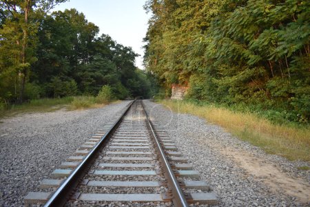 Photo for Railroad Tracks in Kentucky, Tioga Falls Trail. High quality photo - Royalty Free Image