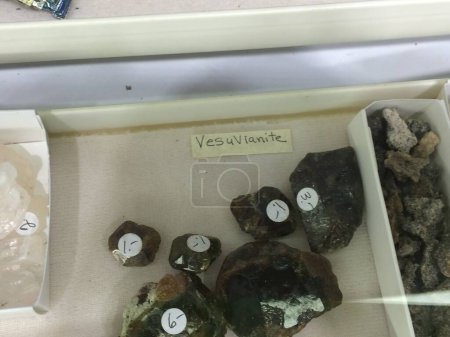 Foto de Piedras de Vesuvianita en Caja, Rocas en Venta. Foto de alta calidad - Imagen libre de derechos