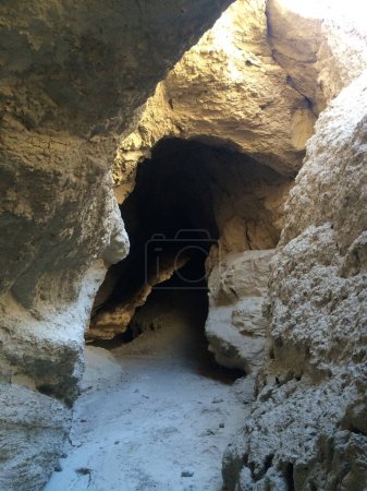 Wandern in den Arroyo Tapiado Schlammhöhlen im Anza Borrego State Park. Hochwertiges Foto