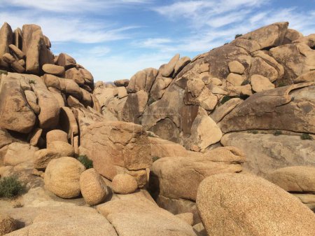 Paysage des rochers dans le parc national Joshua Tree, Californie. Photo de haute qualité