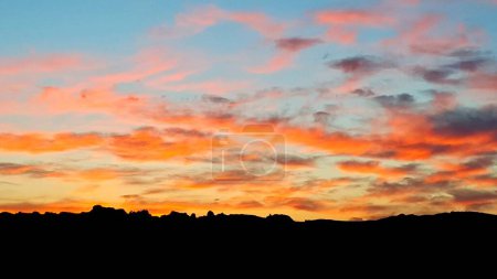 Dramatic Sunset in Joshua Tree National Park, California . High quality photo