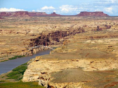 Hite Overlook, Colorado River, Utah, Southwestern Landscape . High quality photo