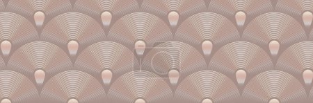 Luxuriöses beige abstraktes Vektordesign mit Roségold-Textur-Effekt. Abstrakter Hintergrund mit Kreisen für Dekoration, Tapete, Coverdesign, Poster und Banner.