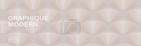 Lujoso diseño vectorial abstracto beige con efecto de textura de oro rosa. Fondo abstracto con círculos para la decoración, papel pintado, diseño de la cubierta, carteles y pancartas.