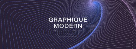 Diseño de vector púrpura abstracto oscuro, fondo, póster, fondo de pantalla. Movimiento, aceleración, ondas, volúmenes, embudo, espiral