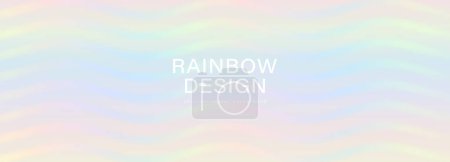 Light rainbow vector abstract wide background with waves. Wavy texture, design for wallpaper, covers, posters or banners