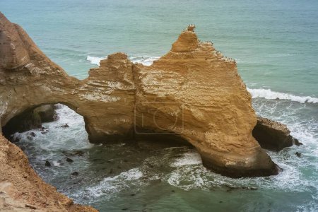 Photo for La Catedral rock Paracas National Reserve, Peru, South America - Royalty Free Image