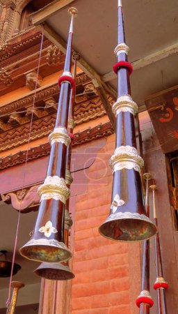 Photo for Tibetan horn music instrument - Royalty Free Image