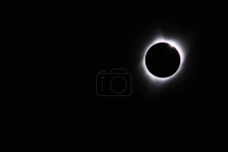Foto de USA, Wyoming, 21 de agosto de 2017. El eclipse solar total revela la corona del sol. - Imagen libre de derechos