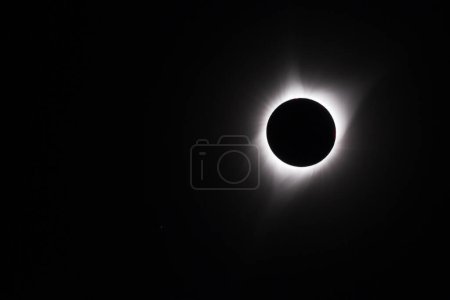États-Unis, Wyoming, 21 août 2017. L'éclipse solaire totale révèle la couronne du soleil.
