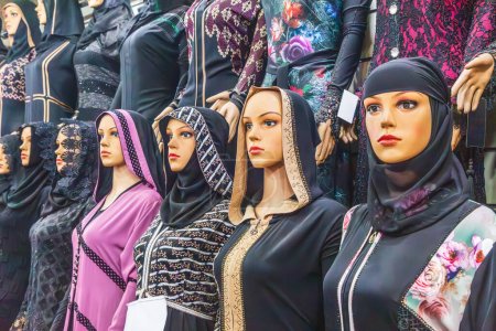 Photo for Cairo, Egypt, Africa. Mannequins in head scarves, or hijabs. - Royalty Free Image