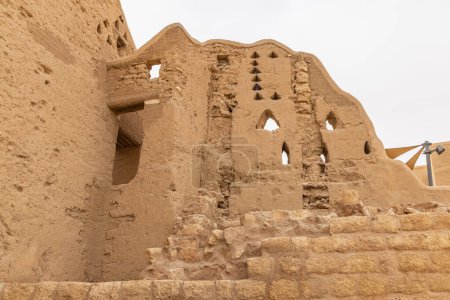 Foto de At-Turaif District, Diriyah, Riad, Arabia Saudita, Oriente Medio. Antiguos edificios de ladrillo de barro Najdi en el Turaif Patrimonio de la Humanidad por la UNESCO. - Imagen libre de derechos