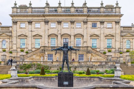 Photo for Harewood, Leeds, West Yorkshire, England, Great Briton, United Kingdom. May 2, 2022. Sculpture 'Orpheus' by Astrid Zydower at Harewood House. - Royalty Free Image