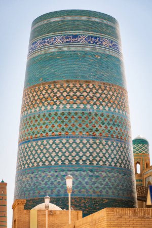 Khiva, Xorazm Region, Uzbekistan, Central Asia. The Kalta Minor Minaret in Khiva.
