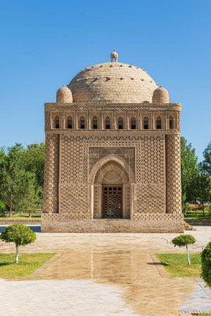 Boukhara, Ouzbékistan, Asie centrale. Le Masouleum Ismail Samani à Boukhara.