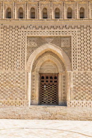 Bukhara, Uzbekistan, Central Asia. Doorway on the Ismail Samani Masouleum in Bukhara.