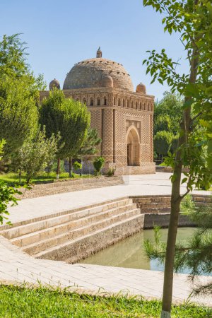Boukhara, Ouzbékistan, Asie centrale. Le Masouleum Ismail Samani à Boukhara.