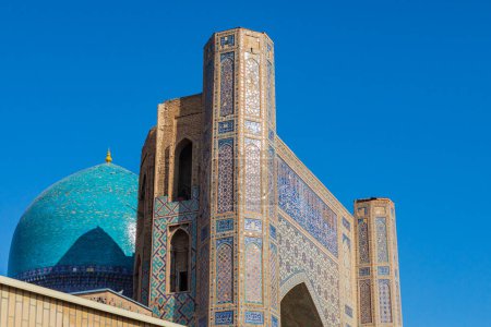 Samarkand, Samarqand, Usbekistan, Zentralasien. Die Bibi-Khanym-Moschee in Samarkand.