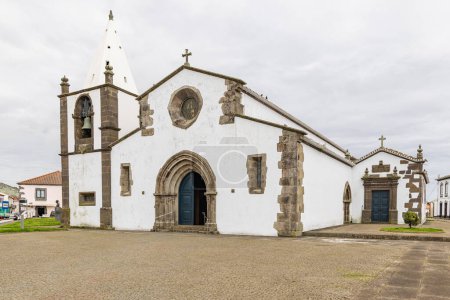 Vila de Sao Sebastiao, Terceira, Azoren, Portugal. Die Kirche des Heiligen Sebastian in Sao Sebastiao.