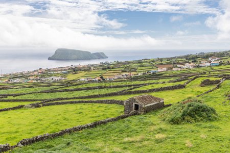 Porto Judeu, Terceira, Azores, Portugal. Paisaje cerca de Porto Judeu en la isla Terceira.