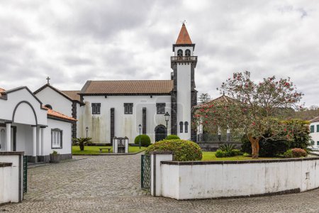 Furnas, Sao Miguel, Azores, Portugal. Our Lady of Joy Church on Sao Miguel Island.