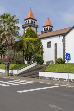 Furnas, Sao Miguel, Azores, Portugal. Our Lady of Joy Church on Sao Miguel Island.