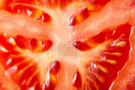 Photo for Tomato texture as a background. A close shot of a Tomato . Macro photo. Tomato . Close-up - Royalty Free Image