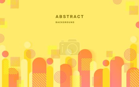 Illustration for Yellow background dynamic wavy light and shadow. liquid dynamic shapes abstract composition. modern elegant design background. illustration vector 10 eps - Royalty Free Image