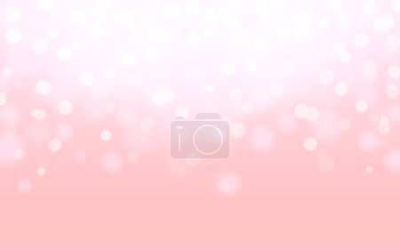Illustration for Pink Color bokeh soft light abstract background, Vector eps 10 illustration bokeh particles, Background decoration - Royalty Free Image