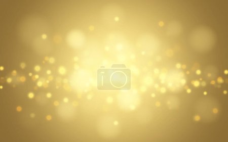 Illustration for Golden luxury bokeh soft light abstract background, Vector eps 10 illustration bokeh particles, Background decoration - Royalty Free Image
