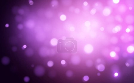 Ilustración de Brillo vibrante en el fondo de luces Bokeh azul y púrpura desenfocadas, Vector eps 10 ilustración partículas bokeh, Decoración de fondos - Imagen libre de derechos