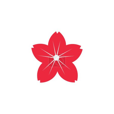 Sakura Blume Symbol Logo Vektor