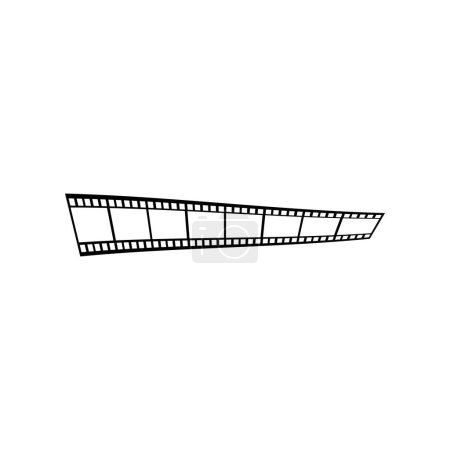 Illustration for Film strip illustration logo vector design - Royalty Free Image
