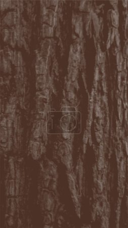 Illustration for Pine tree wood skin detailed texture vector - Royalty Free Image