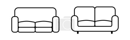 double sofa chair icon couch icon