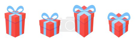 gift box 3d icon vector for birthday christmas