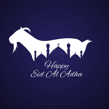 eid al adha Grußkarte für Social-Media-Post