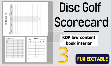 Photo for Golf disk score card - Royalty Free Image