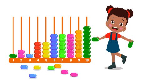 Illustration for Abacus Toy For Kids Education - Royalty Free Image