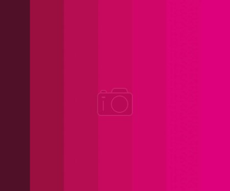 Photo for Stepped gradient of pink from darker to lighter color. Hue stripped pink catalogue - Royalty Free Image