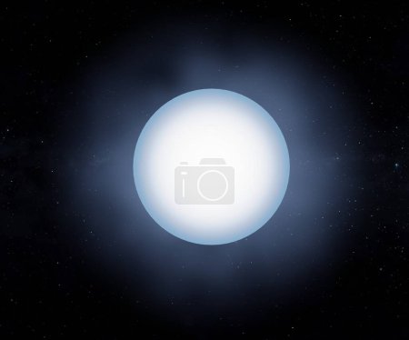 Foto de Enana blanca es lo que las estrellas como el Sol se convierten después de haber agotado su combustible nuclear 3d representación - Imagen libre de derechos